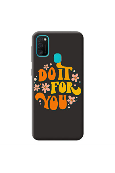 Other Samsung M21 Do it For You Black Colored Silicone TPU Θήκη