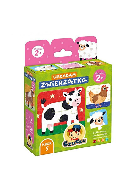 OEM Puzzle Animale, Bright Junior Media, set 5 piese, multicolor