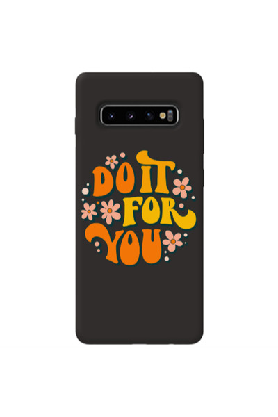 Other Samsung S10 Do it For You Black Colored Silicone TPU Θήκη