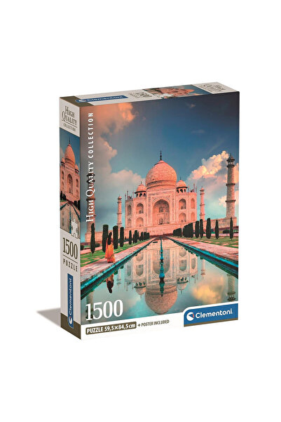 CLEMENTONI Puzzle, Clementoni, 1500 piese, Model Taj Mahal, Multicolor
