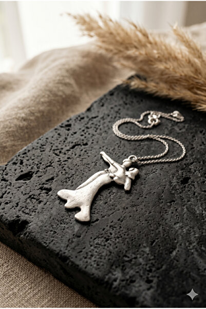 ZGNOVA Handmade Cast Steel Necklace with Dancing Couple Design and Special De...