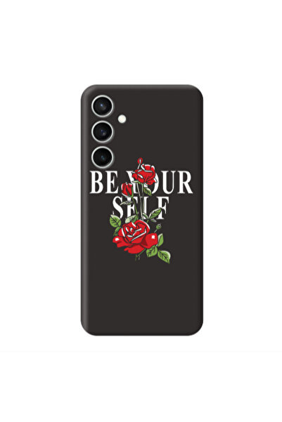 Other Samsung S24 Plus Be Your Self Black Colored Silicone TPU Θήκη