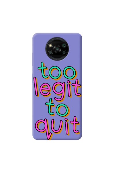 Other Xiaomi Poco X3 /X3 Pro Too Legit To Quit Purple Colored Silicone TPU Θήκη