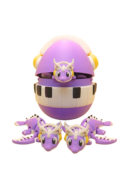 Eva Prints Set Ou Dragon Muzical cu Mini Dragon Articulat – Cutie Decorativa ...