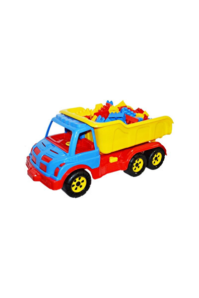 MC Micostore Camion basculanta Roben 16011, 60cm, include 80 cuburi de contru...