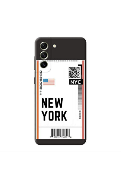 Other Samsung S21 PLUS New York NYC Black Colored Silicone TPU Θήκη