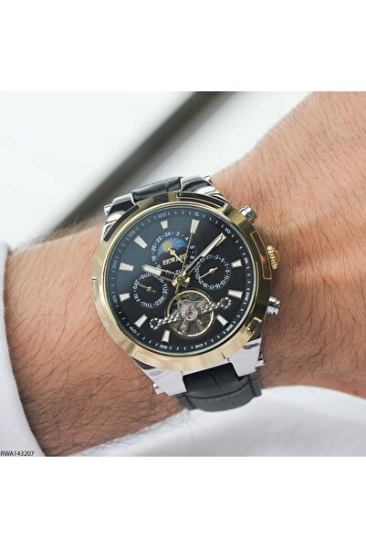 Reward Rwa143207 Leather Cord Automatic Men Wrist Watch