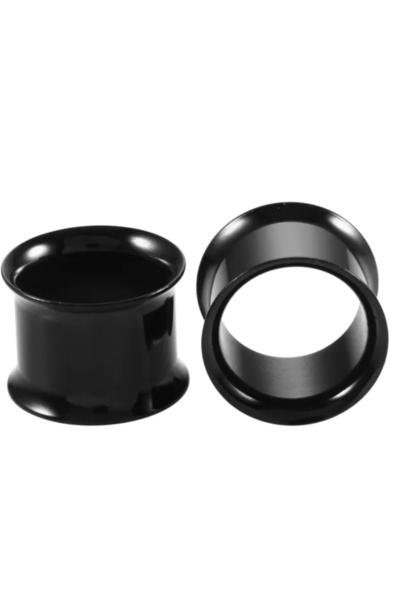 OEM Σκουλαρίκια Piercing για Τεντώματα, Μαύρα, από Χειρουργικό Ατσάλι, Διαμέτ...