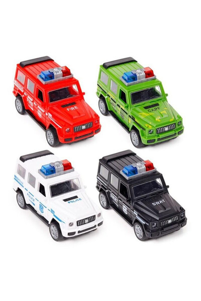 OEM Puckator mașină de salvare off-road, jucărie push-pull, asortate