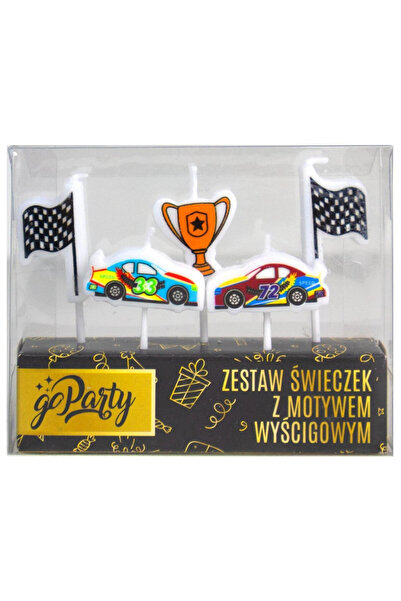 OEM Lumanari aniversare de curse pentru tort, 5 bucăți pe picuri GoParty
