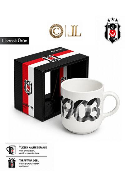 Beşiktaş New Production Licensed Ceramic Custom Design Mug with Special Box