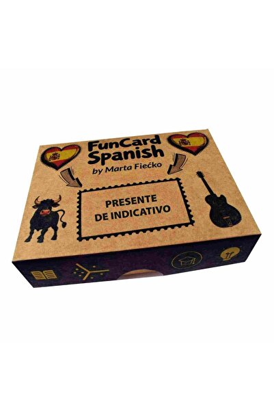 OEM Creativo Presente de Indicativo set de 50 de carti pentru invatarea limbi...
