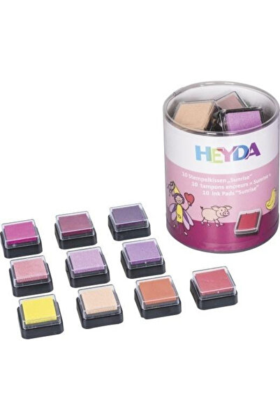 OEM Set mini pad-uri pentru stampile Heyda Sunrise, cu cerneala pe baza de ap...