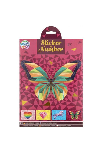 OEM Grafix Lipire dupa Numere A4 – Set 4 coli Fluture (7+)