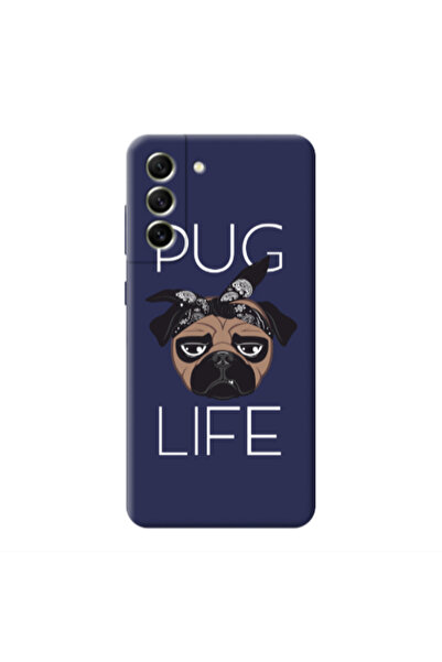 Other Samsung S21 FE Pug Life Dark blue Colored Silicone TPU Θήκη