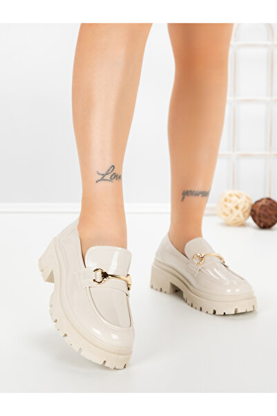 L.Day Pantofi casual dama bej din piele ecologica Kerina