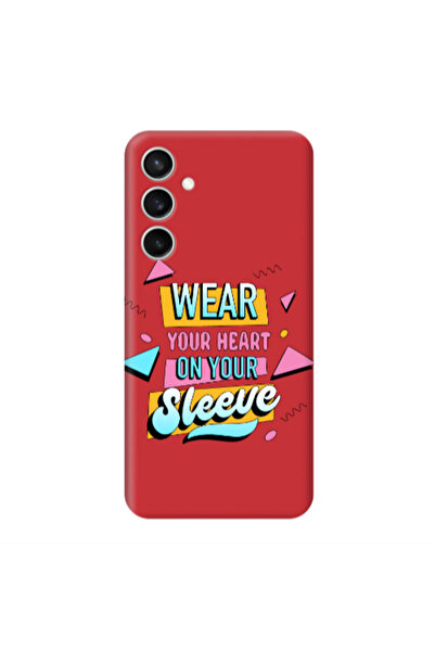 Other Samsung S24 Plus Wear Your Heart Red Colored Silicone TPU Θήκη
