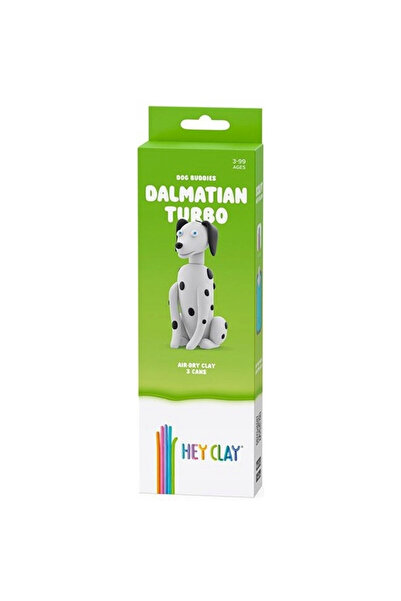 TM TOYS Masa plastică Hey Clay Dalmatian, ușoară, sigură pentru copii, multic...