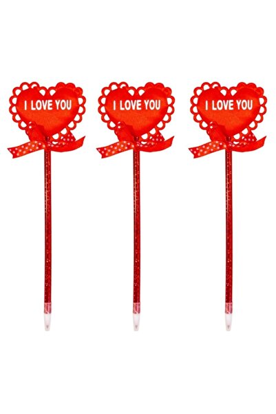 MC Micostore Pix cu bila, figurine inima cu fundita - mesaj "I love you"