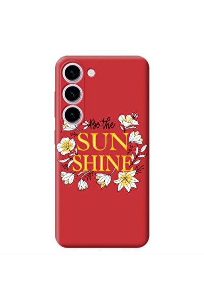 Other Samsung S23 Plus Sun Shine Red Colored Silicone TPU Θήκη