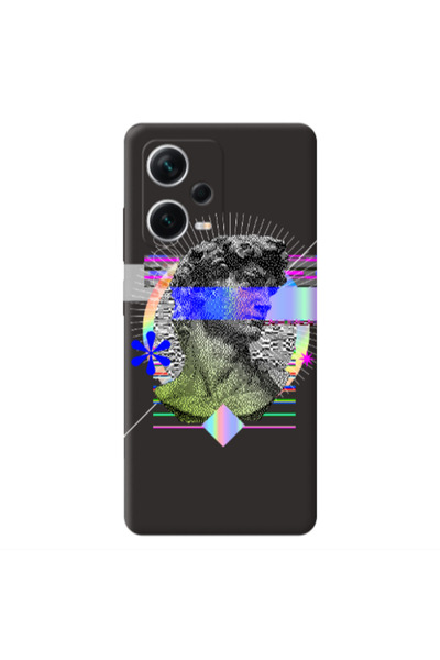 Other Xiaomi Poco X5 Statue pixels Black Colored Silicone TPU Θήκη