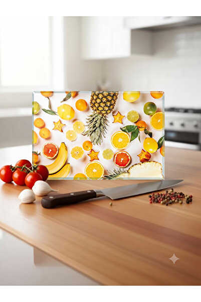 wudie Kitchen Countertop Protector and Decorative Heat-Resistant Tempered Gla...