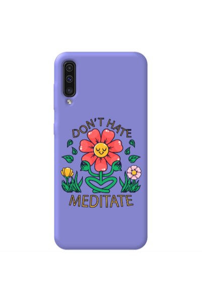 Other Samsung A70 Meditate Purple Colored Silicone TPU Θήκη