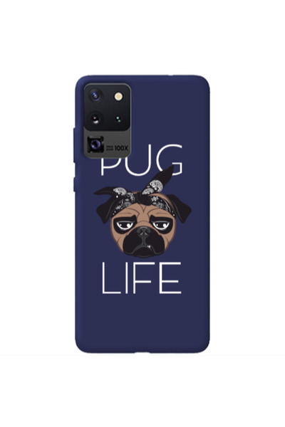 Other Samsung S20 Ultra Pug Life Dark blue Colored Silicone TPU Θήκη