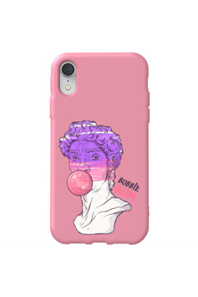 Other Apple iPhone Xr Pin Bubble Pink Colored Silicone TPU Θήκη