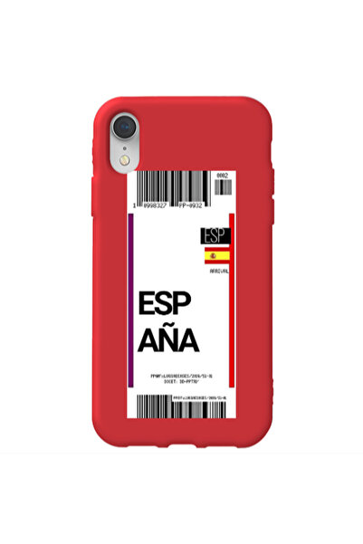 Other Apple iPhone Xr Espana Arrival Red Colored Silicone TPU Θήκη