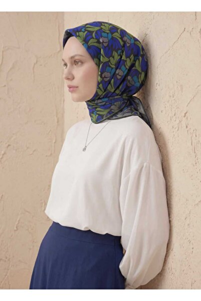 SILKHOME EŞARP FLORAL DESEN PAMUK EŞARP