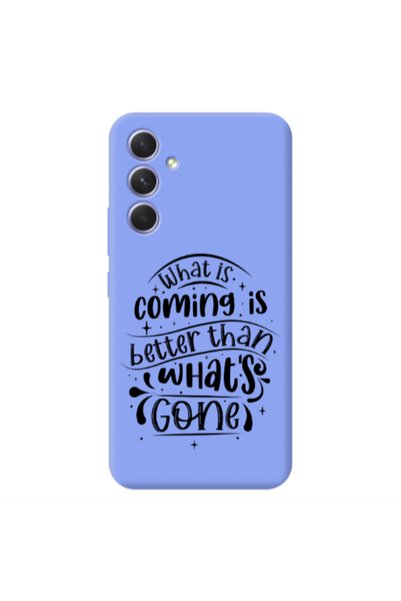 Other Samsung A54 What is coming Light Purple Colored Silicone TPU Θήκη