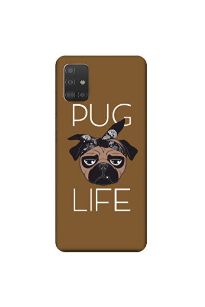 Other Samsung A71 Pug Life Light Purple Colored Silicone TPU Θήκη