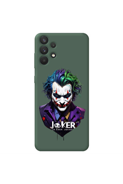 Other Samsung A32 4G Le amer Joker Dark Green Colored Silicone TPU Θήκη