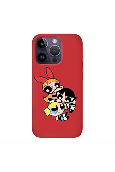Other Apple iPhone 14 Pro Max Powerpuff Red Colored Silicone TPU Θήκη