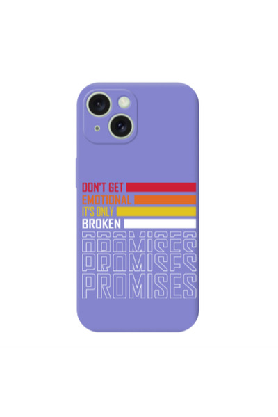 Other Apple iPhone 15 Plus Dont Get Emotional Purple Colored Silicone TPU Θήκη