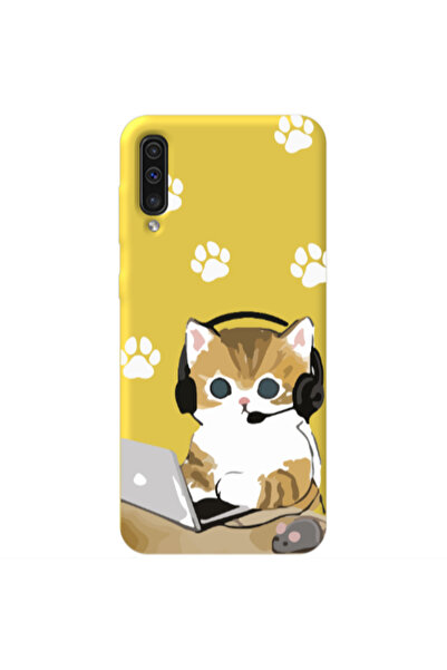 Other Samsung A70 Call Center Yellow Colored Silicone TPU Θήκη