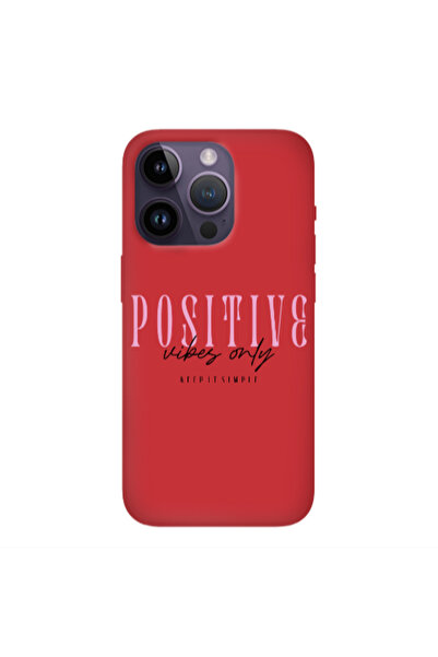 Other Apple iPhone 14 Pro Max Keep It Simple Red Colored Silicone TPU Θήκη