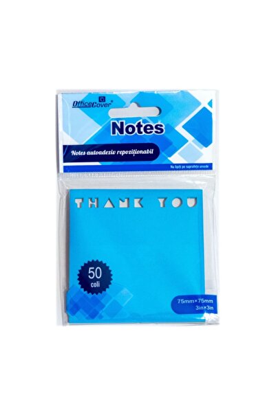 MC Micostore Σημειώσεις αυτοκόλλητες σταντάρ Office Cover H1-ΕΥΧΑΡΙΣΤΩ, 50 τε...