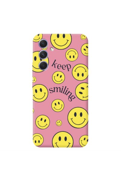 Other Samsung A26 Keep Smiling Pink Colored Silicone TPU Θήκη