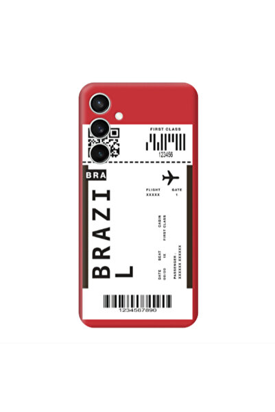 Other Samsung S24 Plus Brazil BRA Red Colored Silicone TPU Θήκη