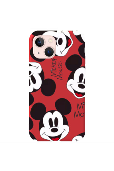 Other Apple iPhone 13 Mickey Mouse Red Colored Silicone TPU Θήκη