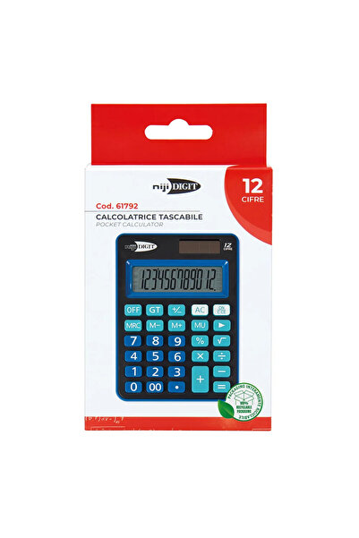 Lebez Niji Digit 12-digit Pocket Calculator 61792