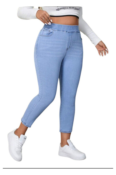 OEM Blugi dama, model skinny, marimea 3xl bumbac-poliester