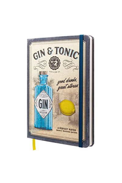 Nostalgic Art Nostalgic-Art Retro Notepad, A5, Gin & Tonic – Liquors and Stor...