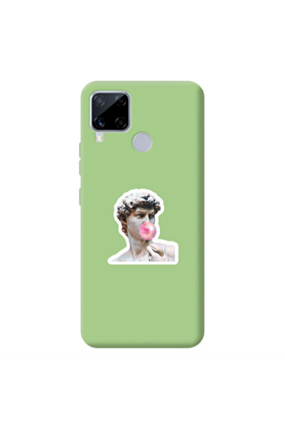 Other Realme C25 Bubble Light Green Colored Silicone TPU Θήκη