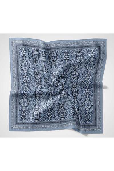 Silk Home Arve Eşarp IST 181002 - 09 İndigo Etnik Desen