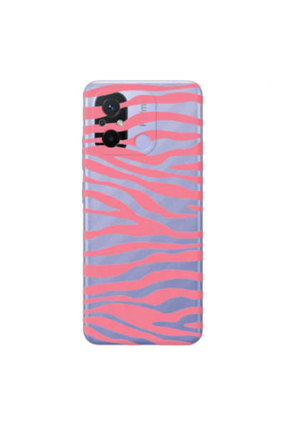 Other Xiaomi Redmi 12C Pink Zebra Transparent Silicone TPU Θήκη