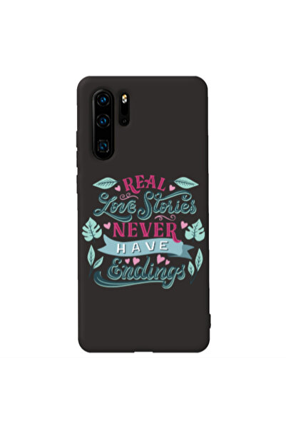 Other Huawei P30 Pro Love Stories Black Colored Silicone TPU Θήκη