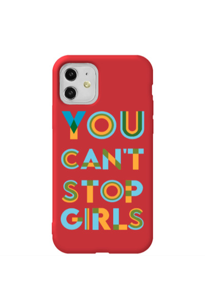 Other Apple iPhone 11 You Cant Stop Girls Red Colored Silicone TPU Θήκη
